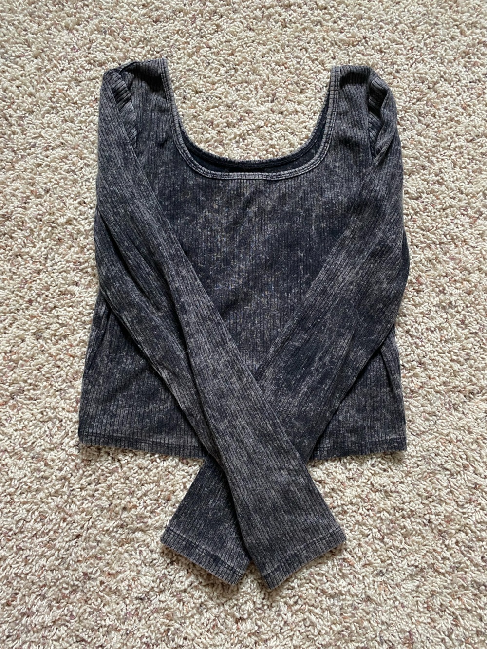 wild fable Charcoal Ribbed long sleeve